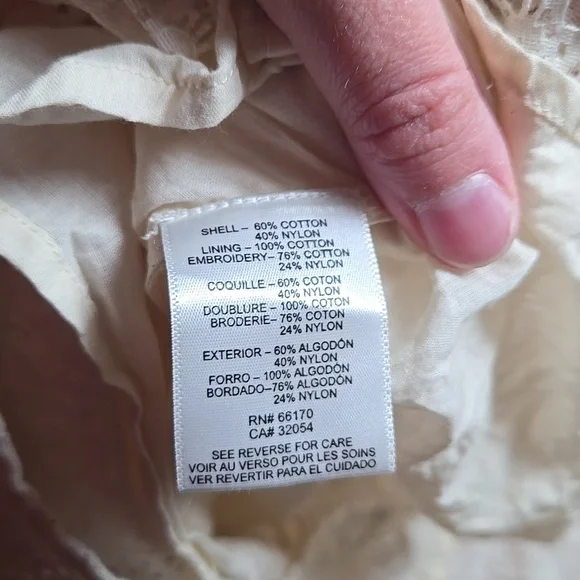 Anthropologie Verb Pallavi Singhee Agneza eyelet lace open tie-back midi dress - Picture 8 of 8